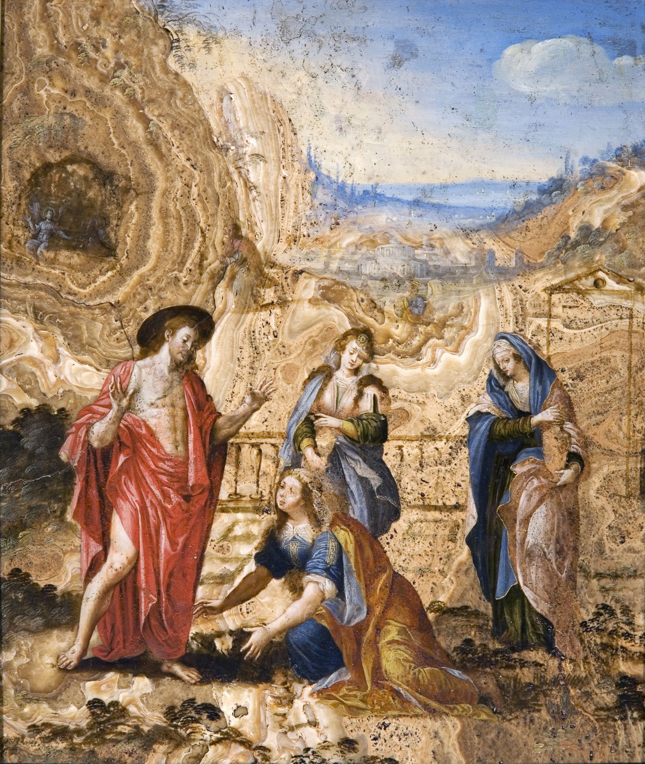 huile sur marbre, bertrand, noli me tangere